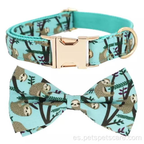 Diseño de collar y correa de corbata de lazo para mascotas personalizadas